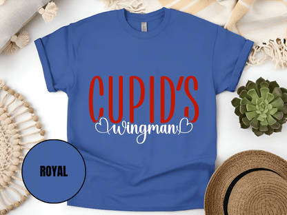 "Cupid's Wingman, Valentine's day" T-Shirt, (Gildan 5000) VD017