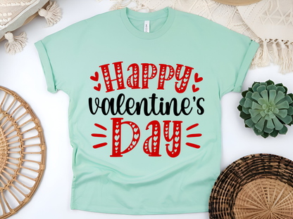"Happy Valentine's day" T-Shirt, (Gildan 5000) VD001