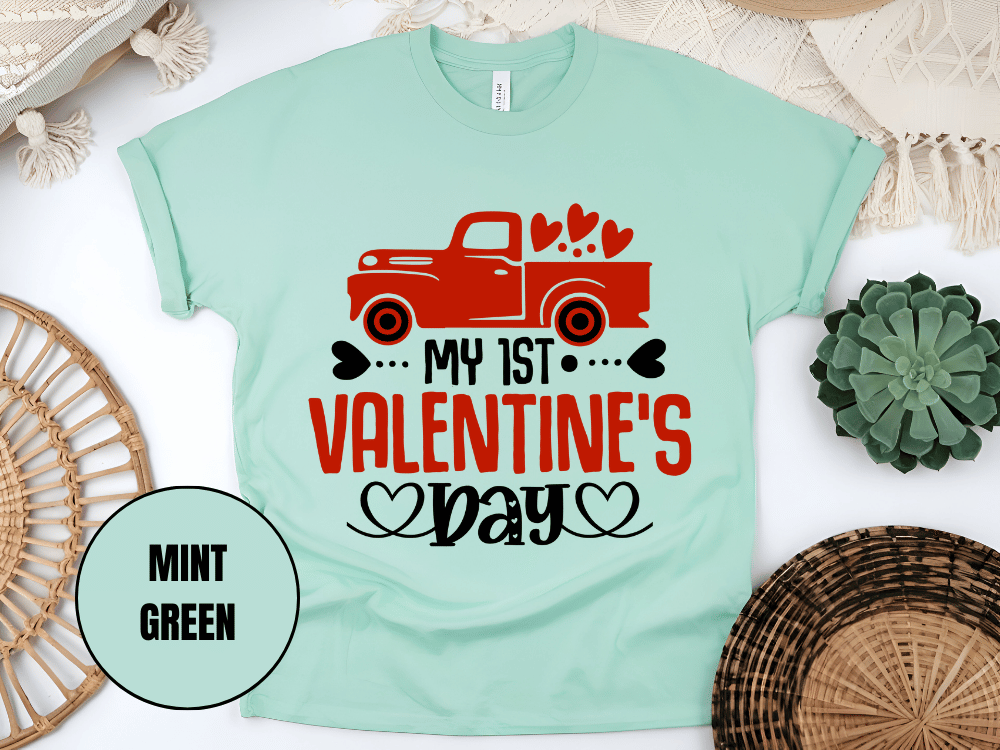 "My First Valentine's day" T-Shirt, (Gildan 5000) VD024