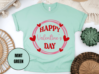 "Happy Valentine's Day" T-Shirt, (Gildan 5000) VD064