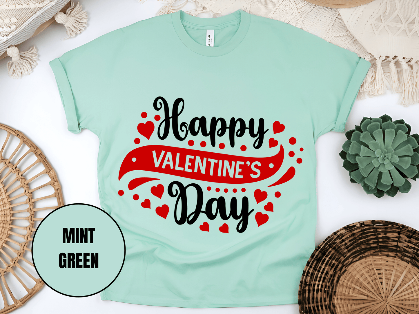 "Happy Valentine's day" T-Shirt, (Gildan 5000) VD003