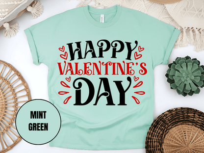 "Happy Valentine's day" T-Shirt, (Gildan 5000) VD004
