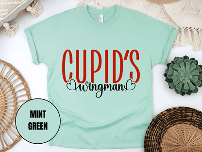 "Cupid's Wingman, Valentine's day" T-Shirt, (Gildan 5000) VD017