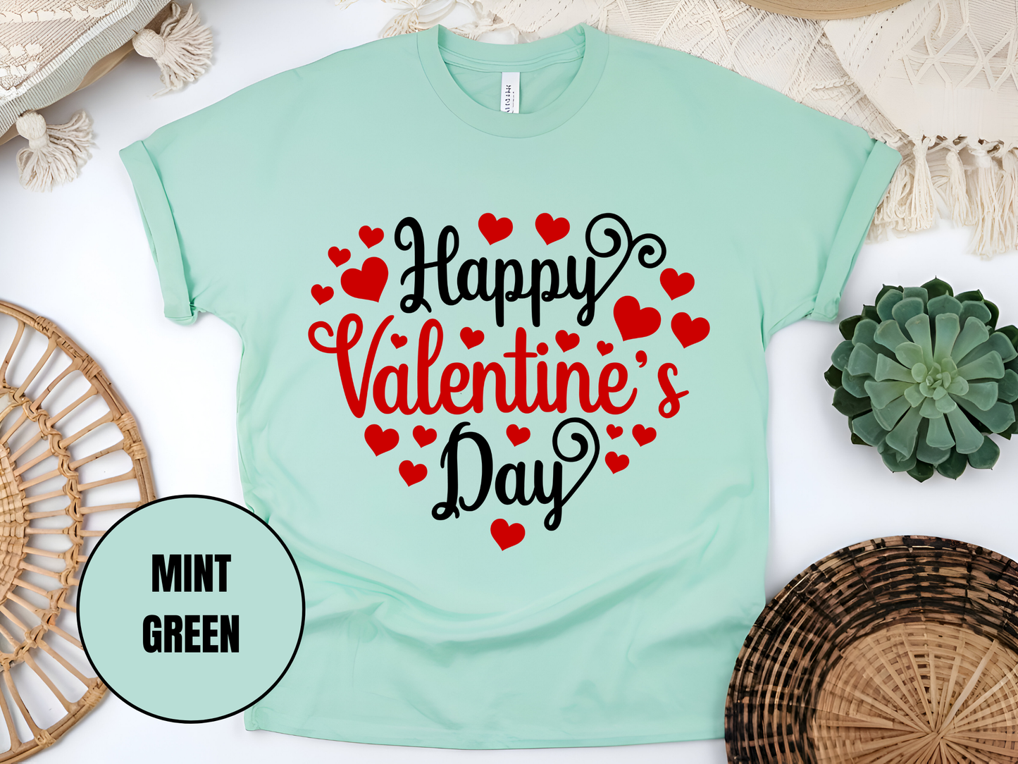 "Happy Valentine's day" T-Shirt, (Gildan 5000) VD002
