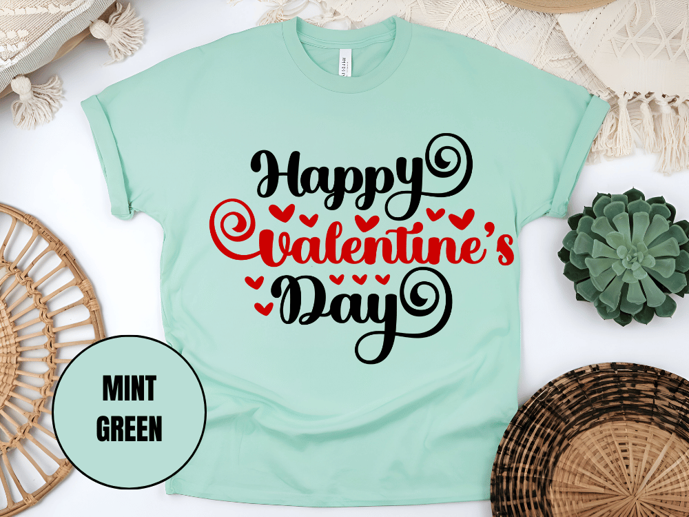 "Happy Valentine's day" T-Shirt, (Gildan 5000) VD008