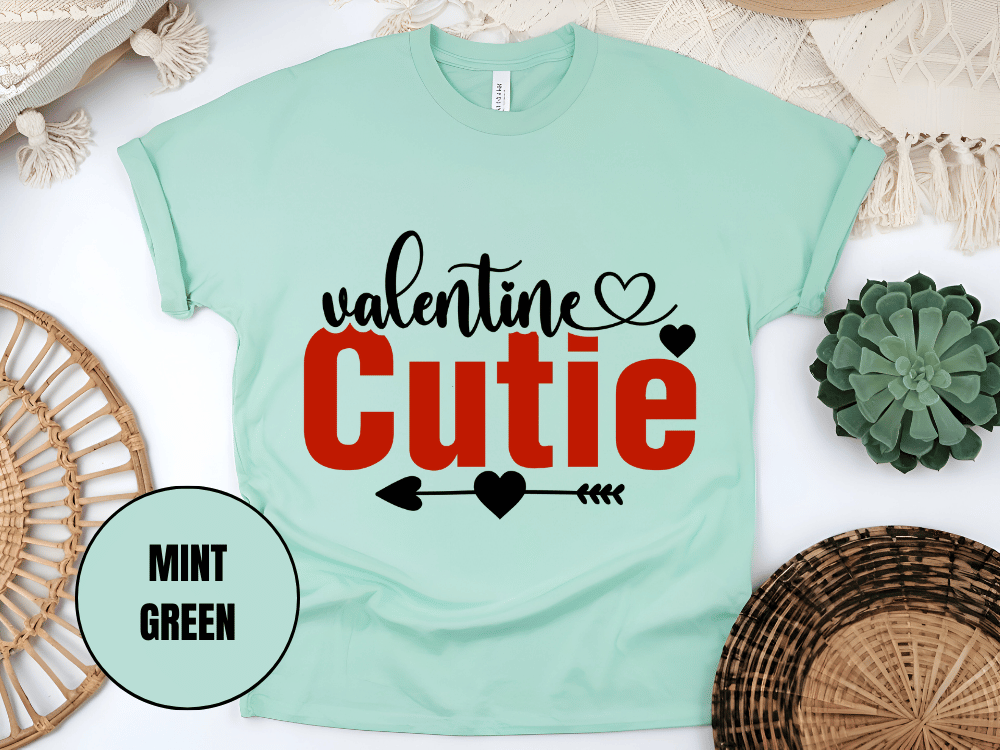 "Valentine Cutie, Valentine's Day" T-Shirt, (Gildan 5000) VD028