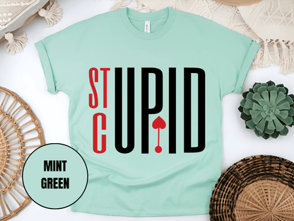 "Stupid Cupid, Valentine's Day" T-Shirt, (Gildan 5000) VD029