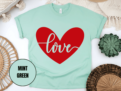 "Love, Valentine's Day" T-Shirt, (Gildan 5000) VD052