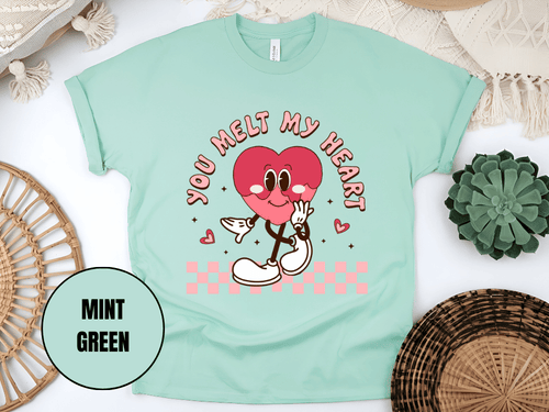 "You Melt My Heart, Valentine's Day" T-Shirt, (Gildan 5000) VD051