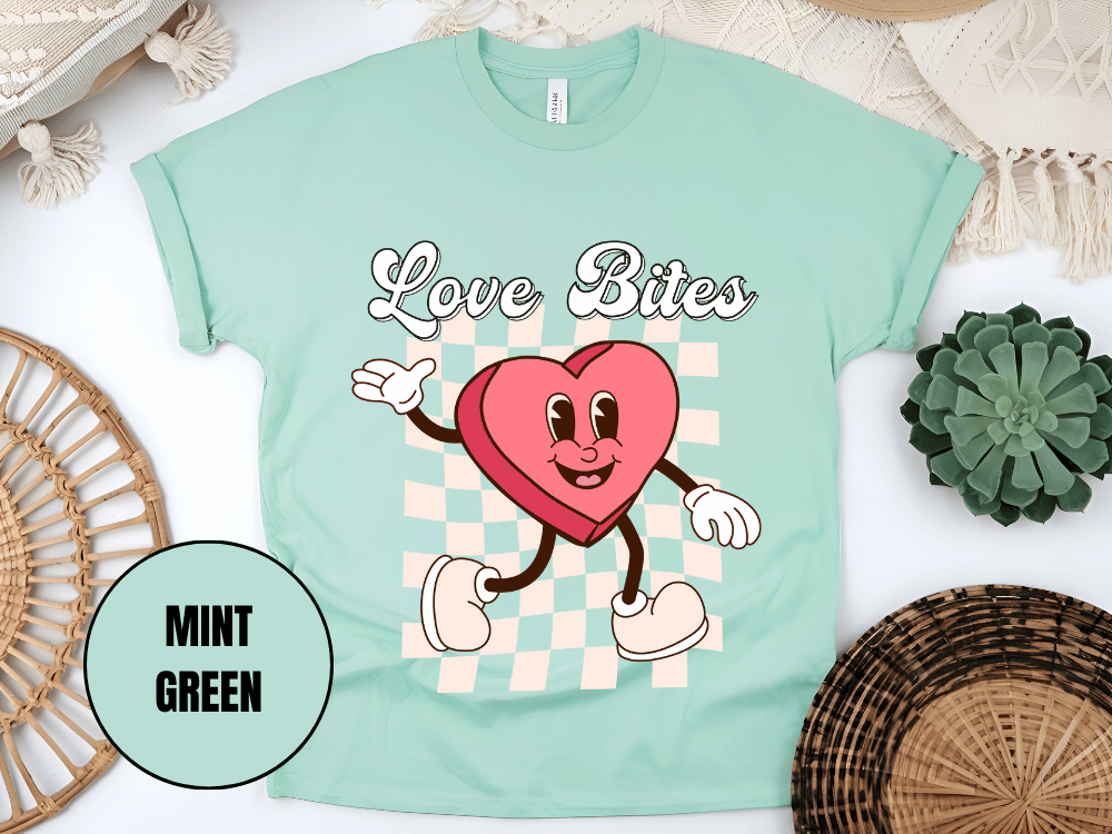"Love Bites , Valentine's Day" T-Shirt, (Gildan 5000) VD046