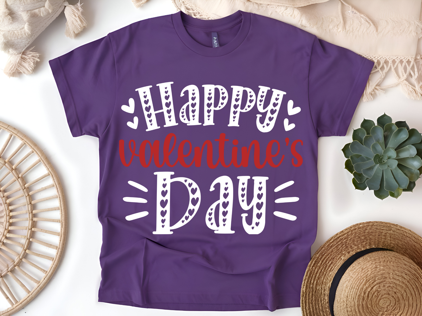"Happy Valentine's day" T-Shirt, (Gildan 5000) VD001