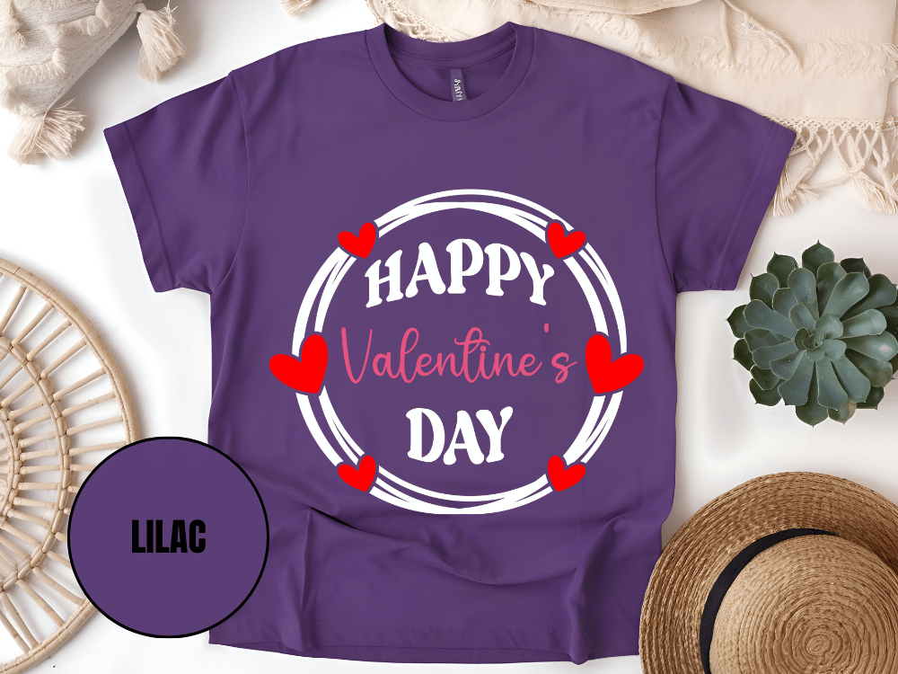 "Happy Valentine's Day" T-Shirt, (Gildan 5000) VD064