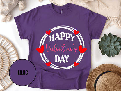 "Happy Valentine's Day" T-Shirt, (Gildan 5000) VD064
