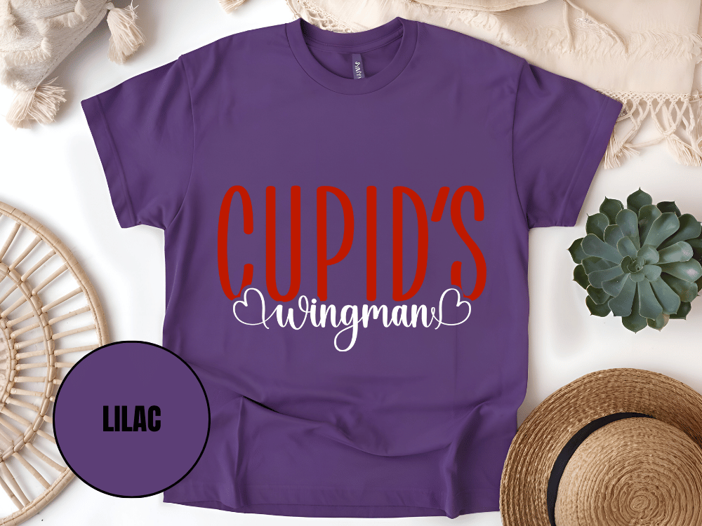 "Cupid's Wingman, Valentine's day" T-Shirt, (Gildan 5000) VD017