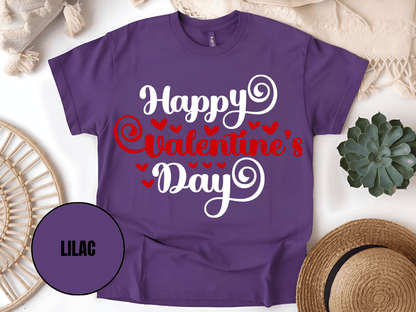 "Happy Valentine's day" T-Shirt, (Gildan 5000) VD008