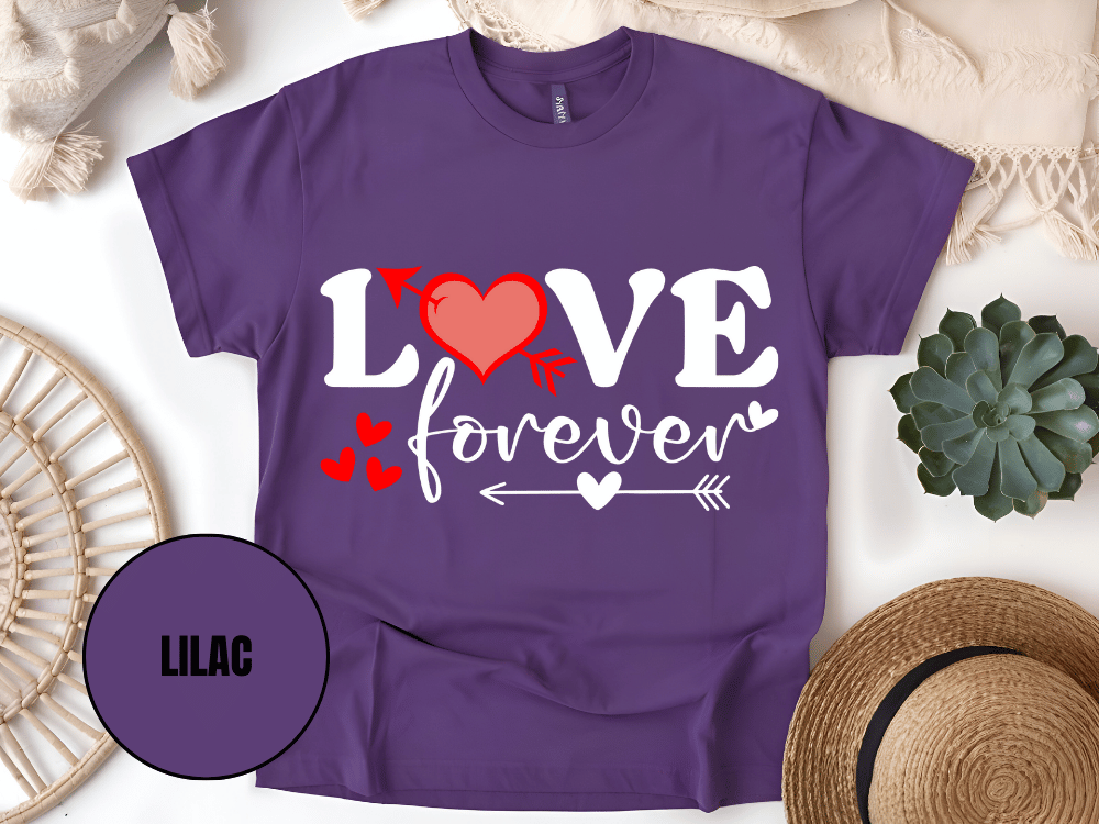 "Love Forever, Valentine's Day" T-Shirt, (Gildan 5000) VD056