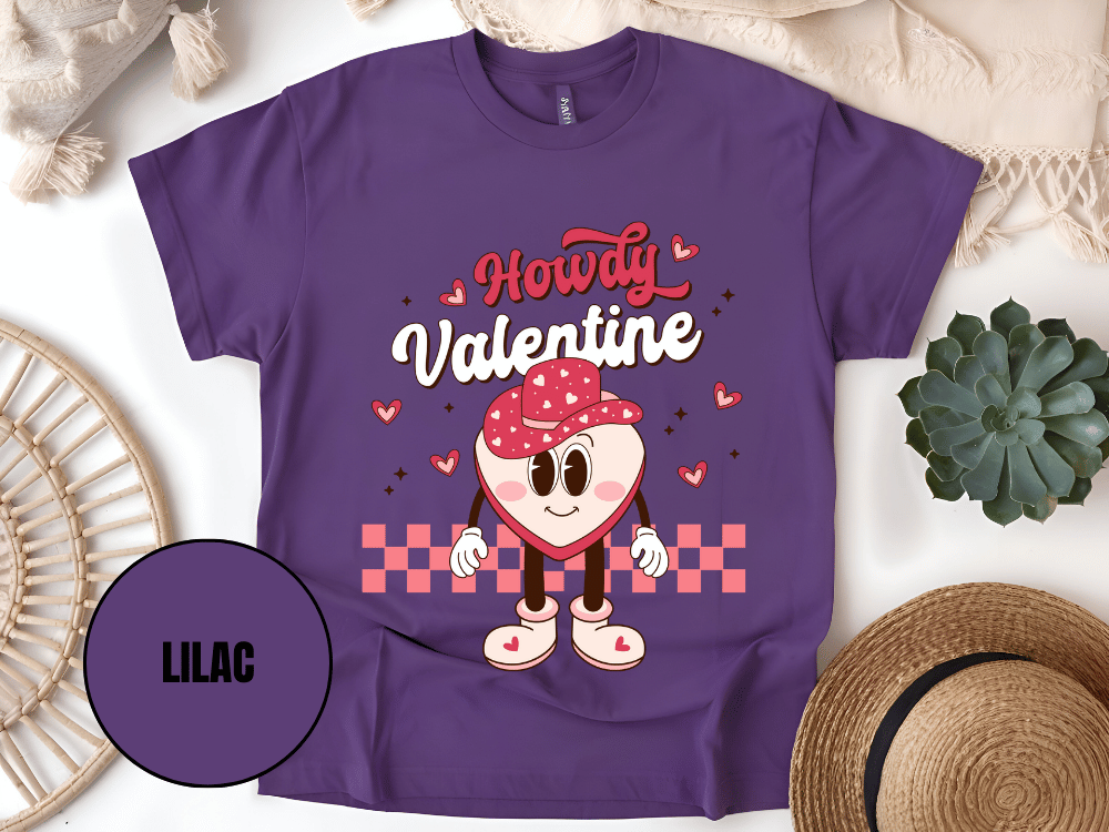"Howdy Valentine, Valentine's Day" T-Shirt, (Gildan 5000) VD043