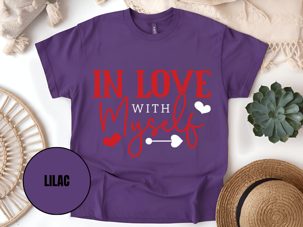 "In Love With Myself, Valentine's Day" T-Shirt, (Gildan 5000) VD036