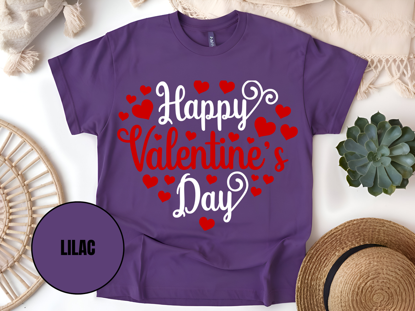 "Happy Valentine's day" T-Shirt, (Gildan 5000) VD002