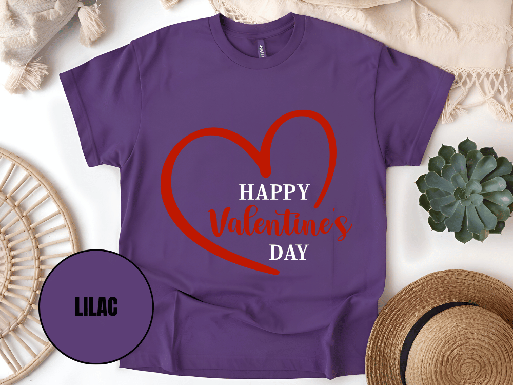 "Happy Valentine's day" T-Shirt, (Gildan 5000) VD019