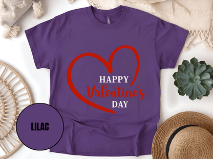 "Happy Valentine's day" T-Shirt, (Gildan 5000) VD019