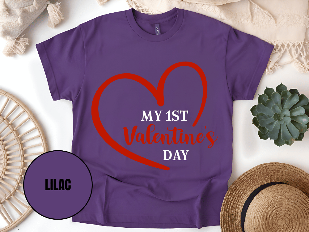 "My First Valentine's day" T-Shirt, (Gildan 5000) VD023