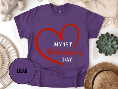 "My First Valentine's day" T-Shirt, (Gildan 5000) VD023