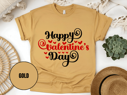 "Happy Valentine's day" T-Shirt, (Gildan 5000) VD008