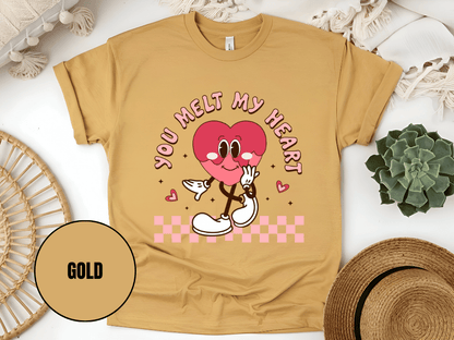 "You Melt My Heart, Valentine's Day" T-Shirt, (Gildan 5000) VD051