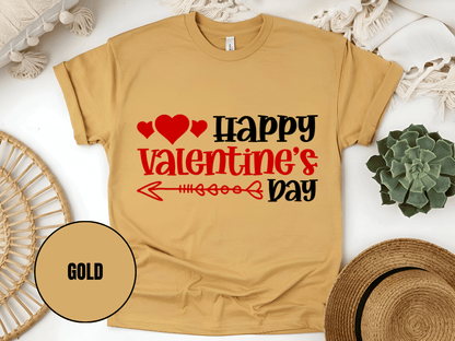 "Happy Valentine's day" T-Shirt, (Gildan 5000) VD009