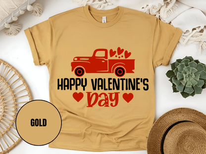 "Hugs Kisses and Valentine Wishes,Valentine's day" T-Shirt, (Gildan 5000) VD021
