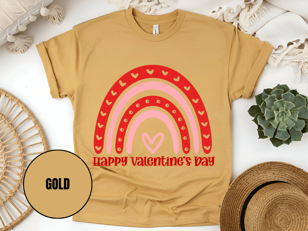 "Happy Valentine's day" T-Shirt, (Gildan 5000) VD005