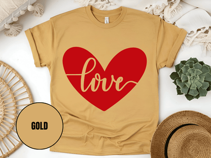 "Love, Valentine's Day" T-Shirt, (Gildan 5000) VD052