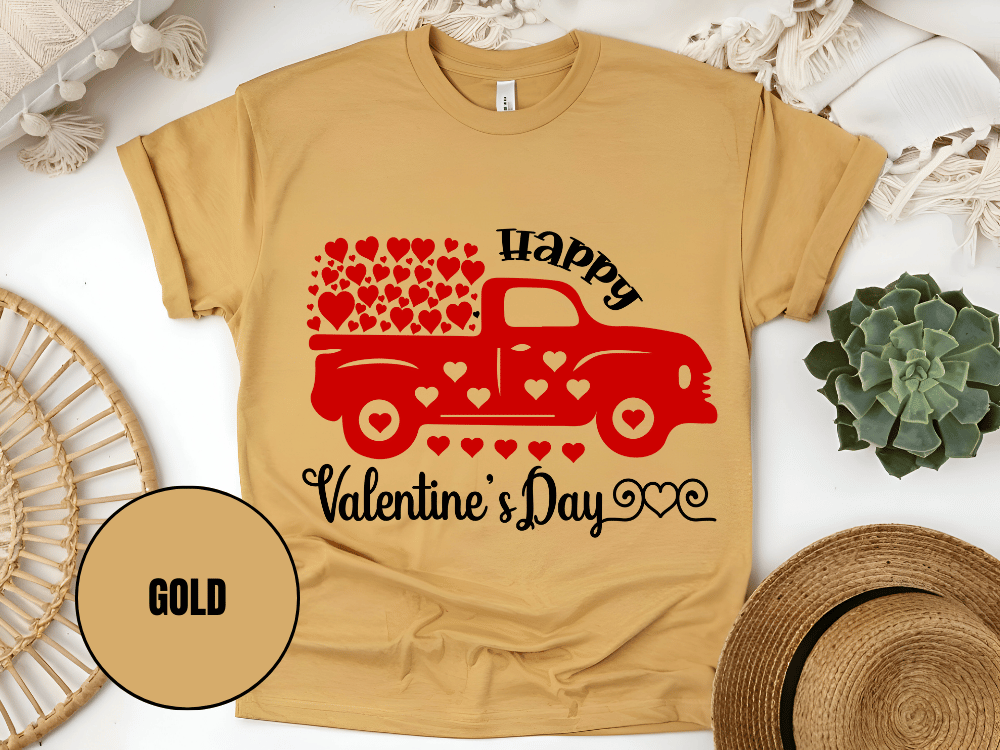 "Happy Valentine's day" T-Shirt, (Gildan 5000) VD006