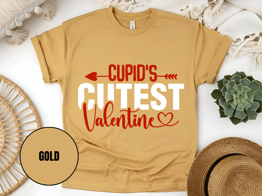 "Cupid's Cutest Valentine's day" T-Shirt, (Gildan 5000) VD018
