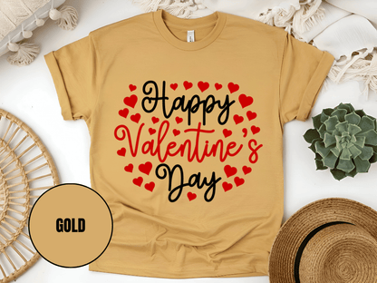 "Happy Valentine's day" T-Shirt, (Gildan 5000) VD010