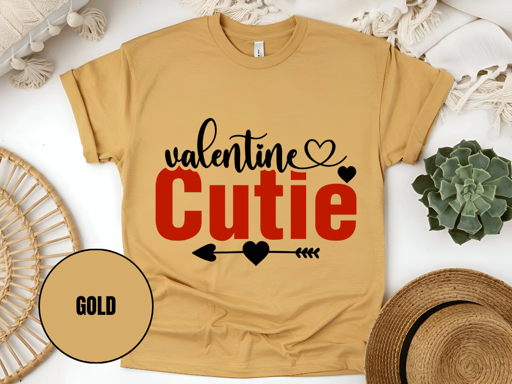"Valentine Cutie, Valentine's Day" T-Shirt, (Gildan 5000) VD028