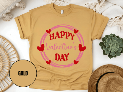 "Happy Valentine's Day" T-Shirt, (Gildan 5000) VD064