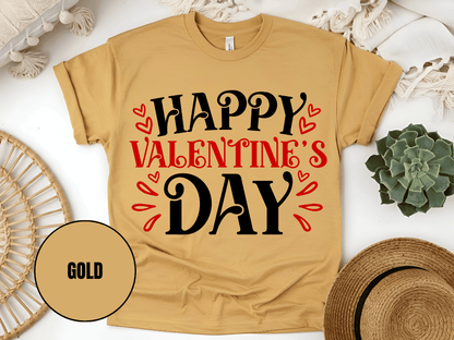 "Happy Valentine's day" T-Shirt, (Gildan 5000) VD004