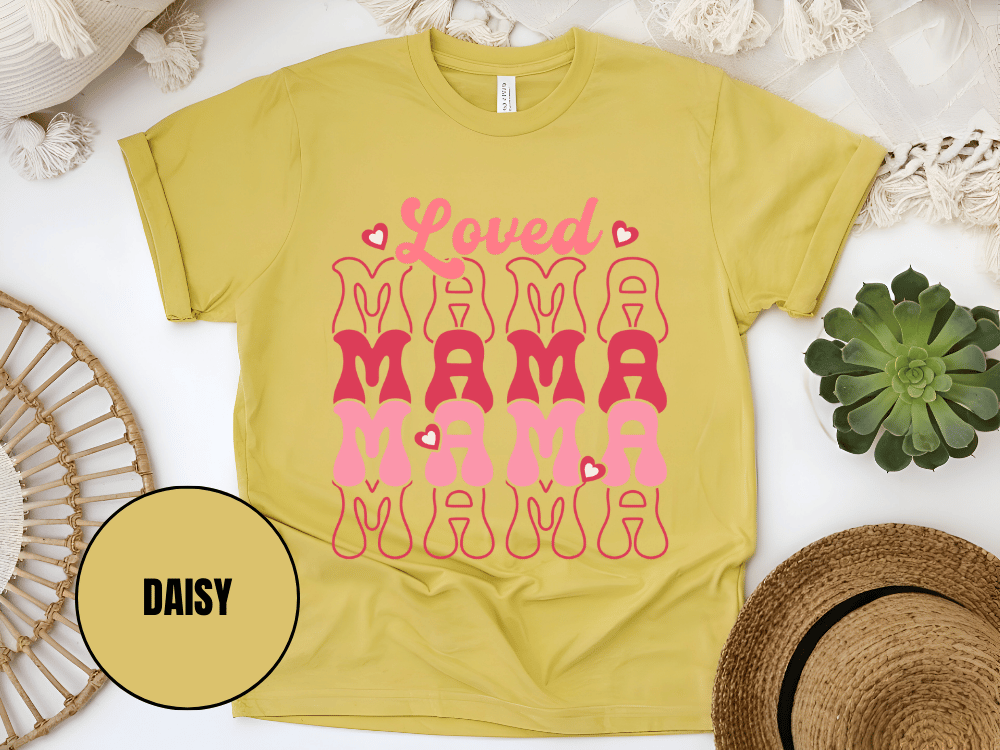 "Loved Mama Mama Mama , Valentine's Day" T-Shirt, (Gildan 5000) VD048
