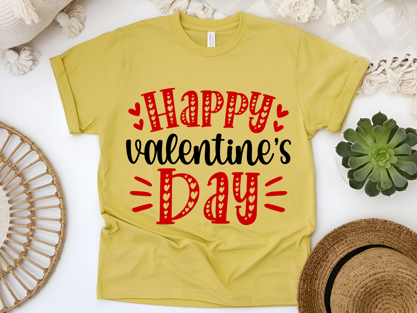 "Happy Valentine's day" T-Shirt, (Gildan 5000) VD001