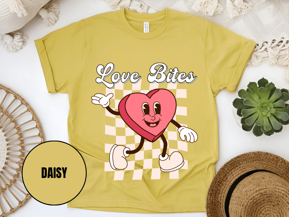 "Love Bites , Valentine's Day" T-Shirt, (Gildan 5000) VD046