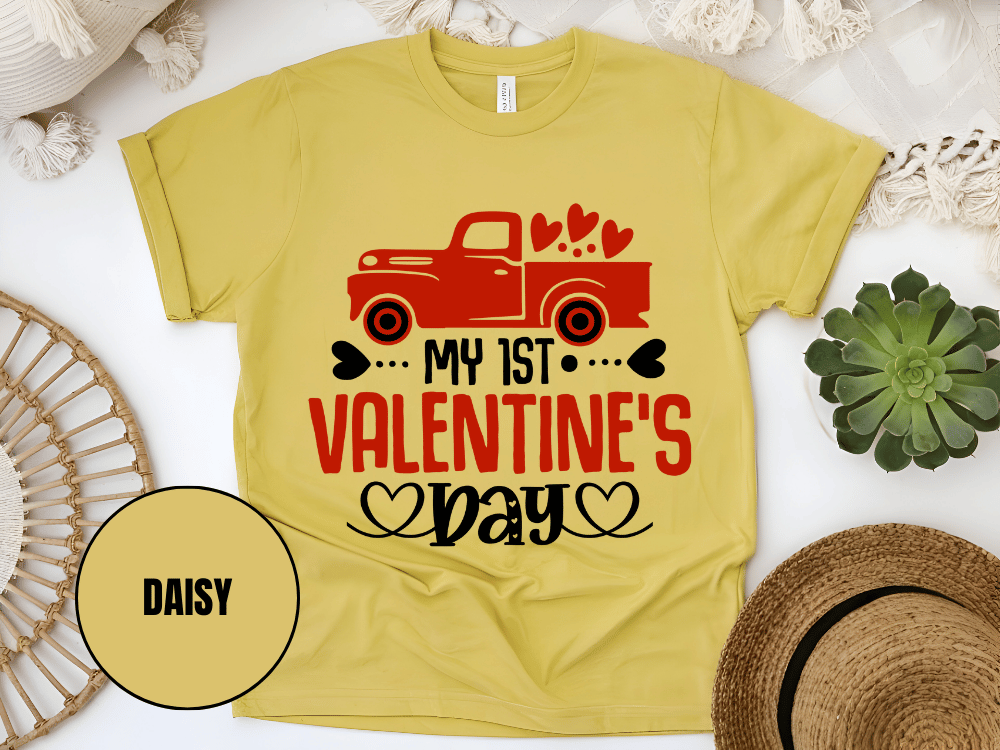 "My First Valentine's day" T-Shirt, (Gildan 5000) VD024