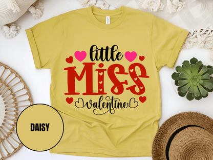 "Little Miss Valentine, Valentine's day" T-Shirt, (Gildan 5000) VD022