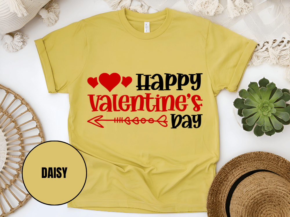 "Happy Valentine's day" T-Shirt, (Gildan 5000) VD009