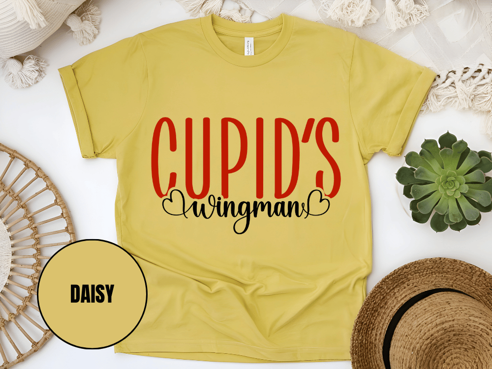 "Cupid's Wingman, Valentine's day" T-Shirt, (Gildan 5000) VD017