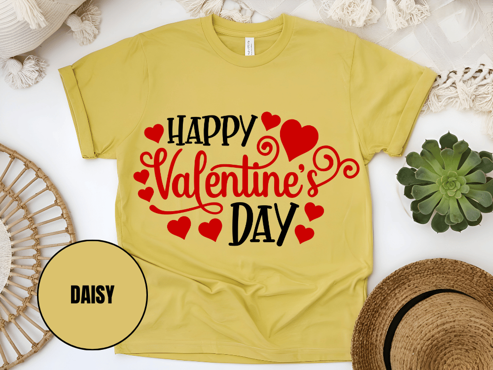 "Happy Valentine's day" T-Shirt, (Gildan 5000) VD007