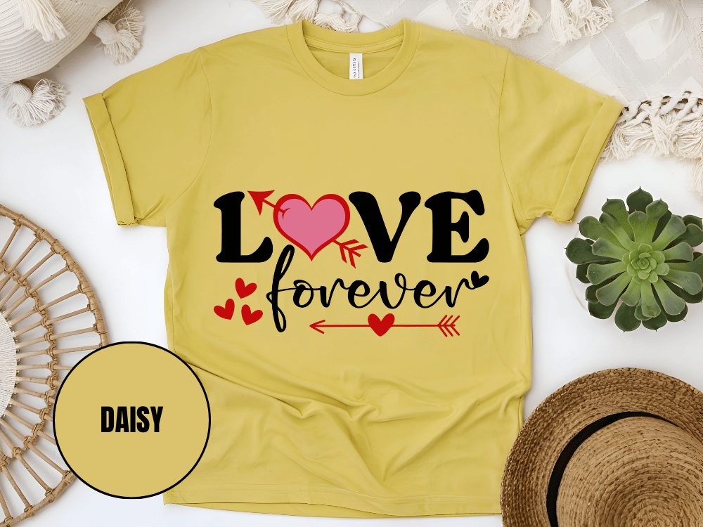 "Love Forever, Valentine's Day" T-Shirt, (Gildan 5000) VD056
