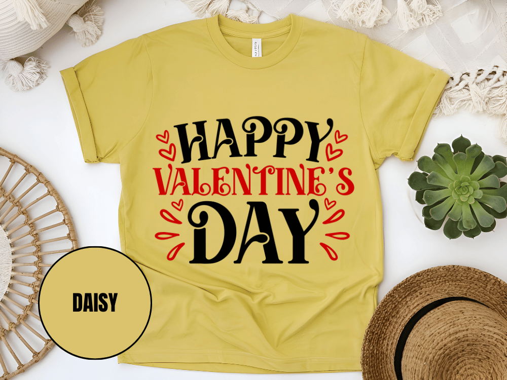 "Happy Valentine's day" T-Shirt, (Gildan 5000) VD004