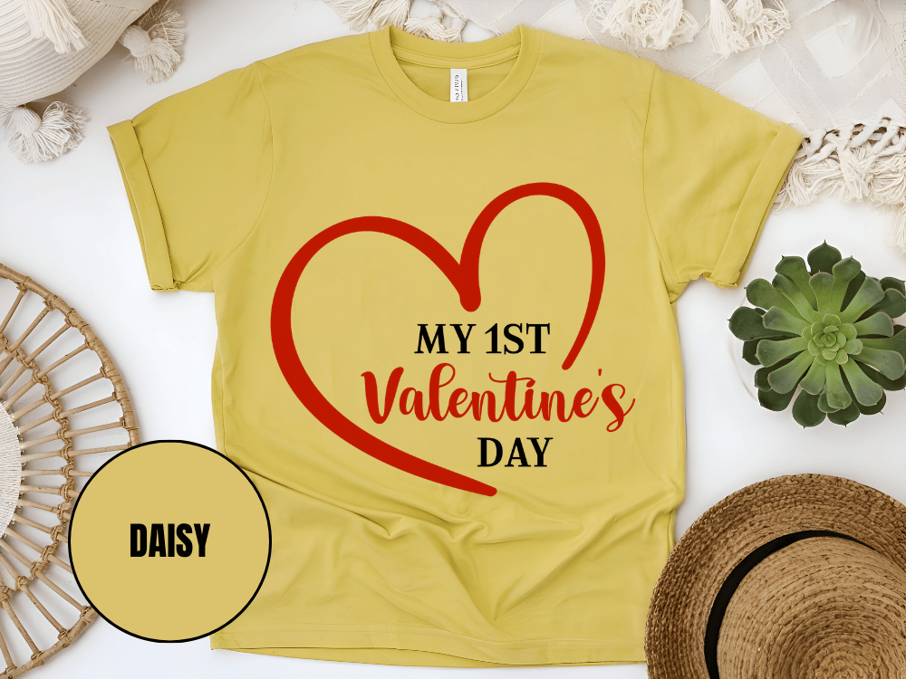 "My First Valentine's day" T-Shirt, (Gildan 5000) VD023